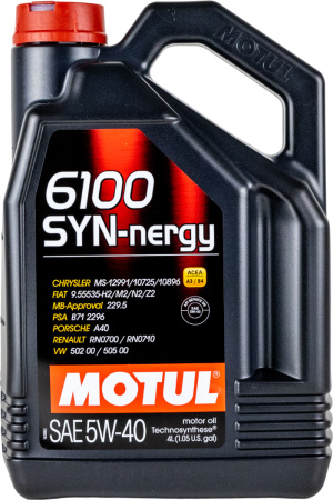Моторное масло Motul 6100 SYN-nergy 5W-40 4л