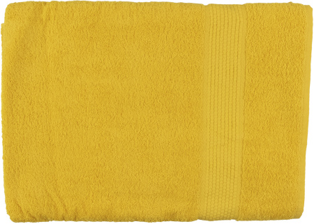 Полотенце махровое банное 100х150 см, ярко-желтое, Узбекистан, сумка ПВХ